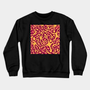 Run, Jump, Play Original on Plum Red Crewneck Sweatshirt